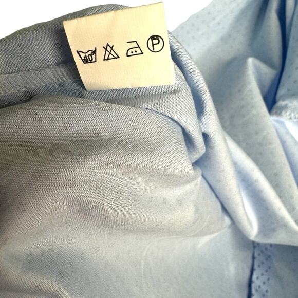 Panigi Men's Light Blue Polka Dot Short-Sleeve Shirt Size XL - Picture 6 of 8